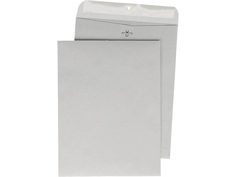 Quality Park Quality Park Executive Gray Gummed Clasp Envelopes (QUA38610), 12 x 15.5 Inches - Image 3